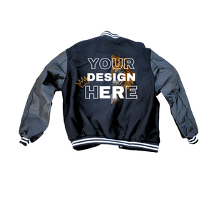 Custom Varsity Jacket PU Leather and Wool blend customized embroidery with Graphic or Text front and back