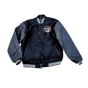 Custom Varsity Jacket Genuine Leather and Wool blend  customized embroidery with Graphic or Text front and back