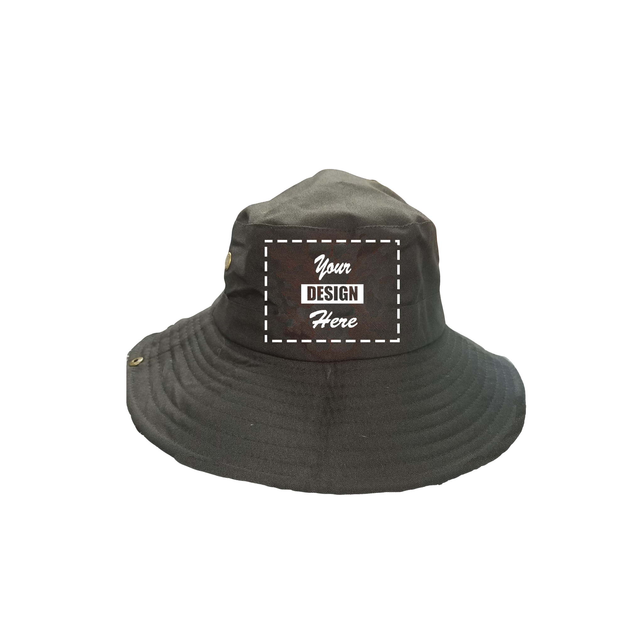 Bucket Hat Wide Brim Boonie Hat with Custom Embroidery Design With