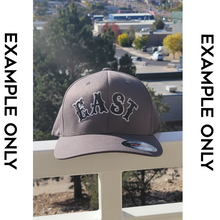 Load image into Gallery viewer, Stretch Fitted Hat with Custom Embroidery Design With Digitizing or Text SMALL MEDIUM SIZE