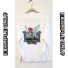 Load image into Gallery viewer, Custom Athletic Long Sleeve Shirt White 100% Polyester sublimation print with Graphic or Text